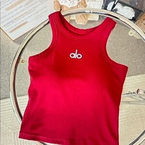 ALO Yoga Vibrant Red Tank Top